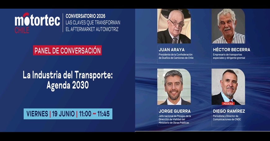 CNDC participa este viernes 19 en Feria Motortec 2026 con panel dedicado a la industria transportadora